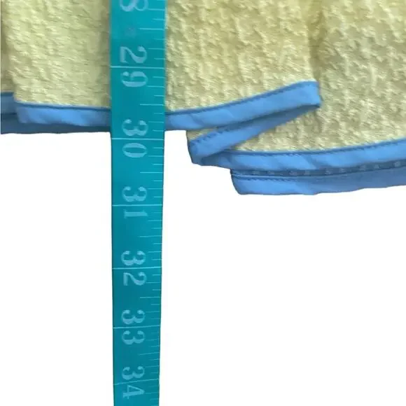 Victoria Beckham Dress Kids Girls Large Yellow Blue Striped Mini Ruffle Textured - Picture 12 of 14